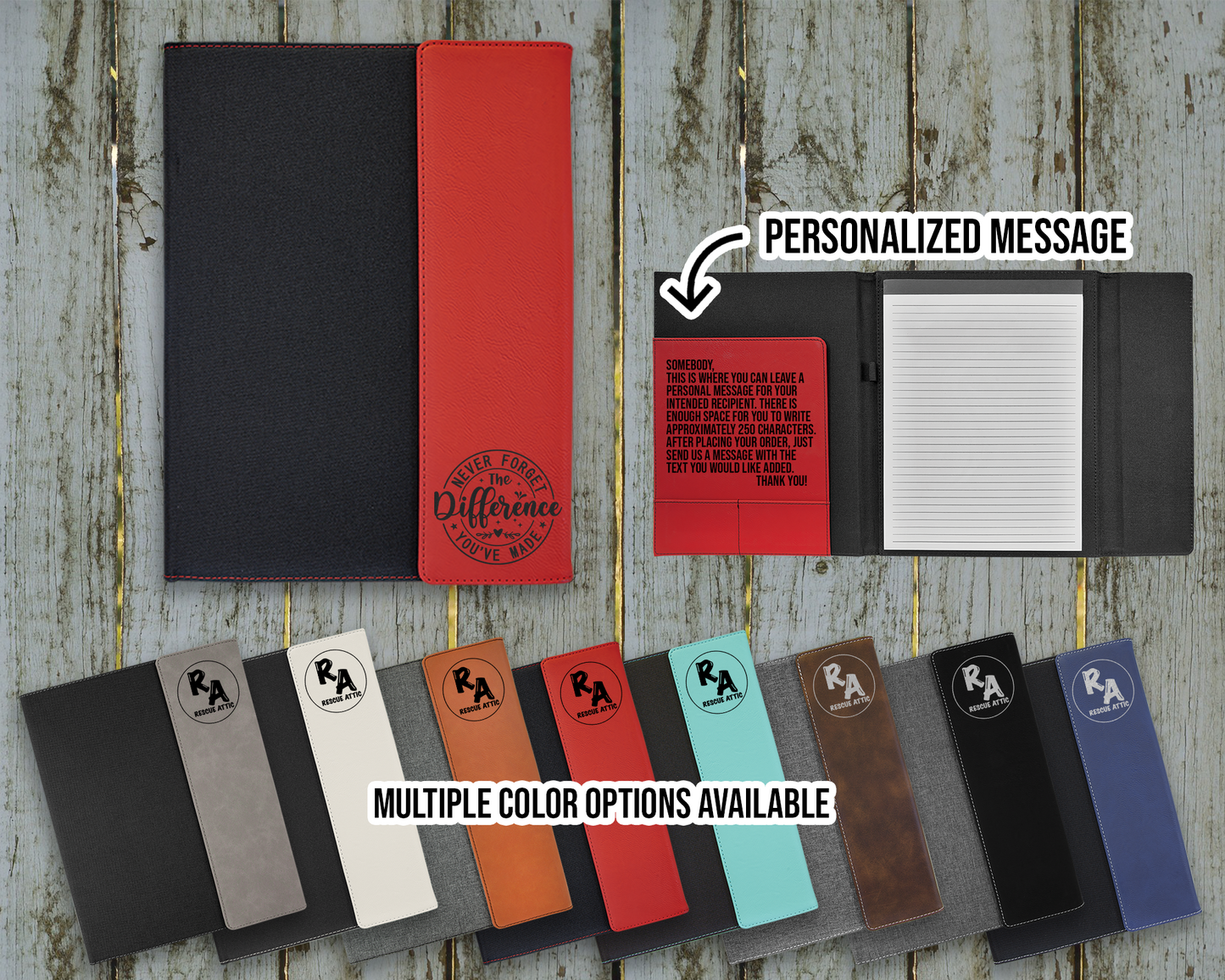 The Difference You Make Leatherette Portfolio