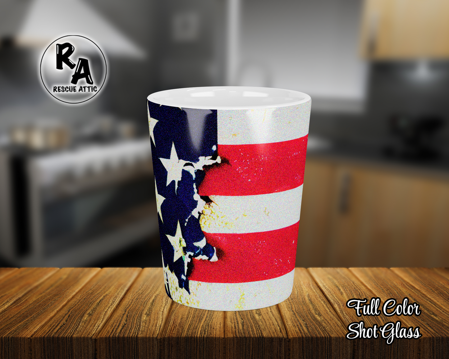 Rustic American Flag