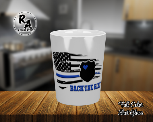 Back The Blue Police Shield