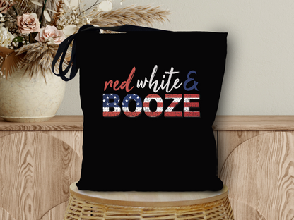 Red White Booze Tote