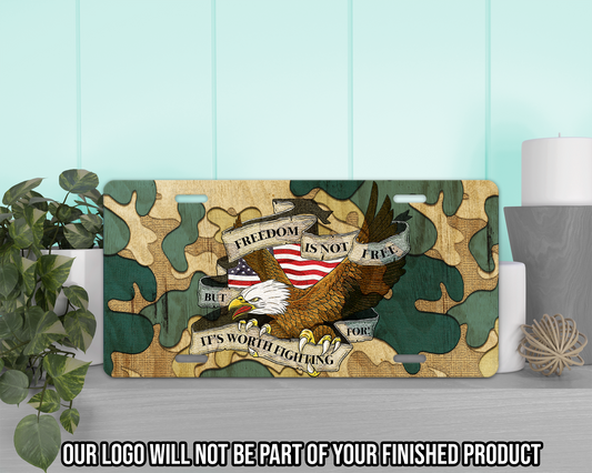 Freedom Is Not Free Vanity Tag