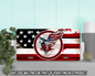 Bald Eagle American Flag Vanity Tag