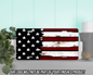 American Flag Vanity Tag