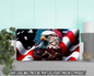 Bald Eagle American Flag Vanity Tag