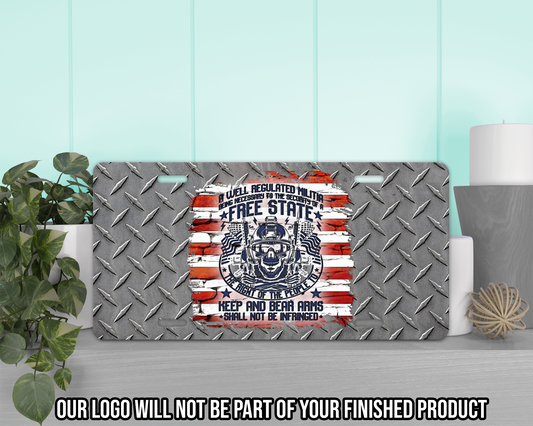 Well Regulated Militia Vanity Tag