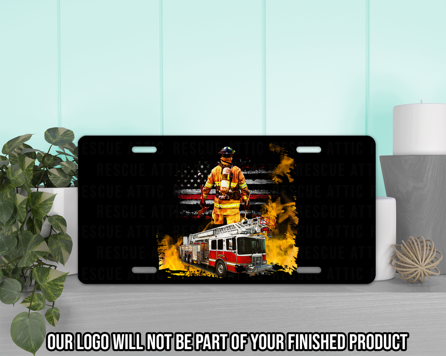Firefighter Vanity Tag