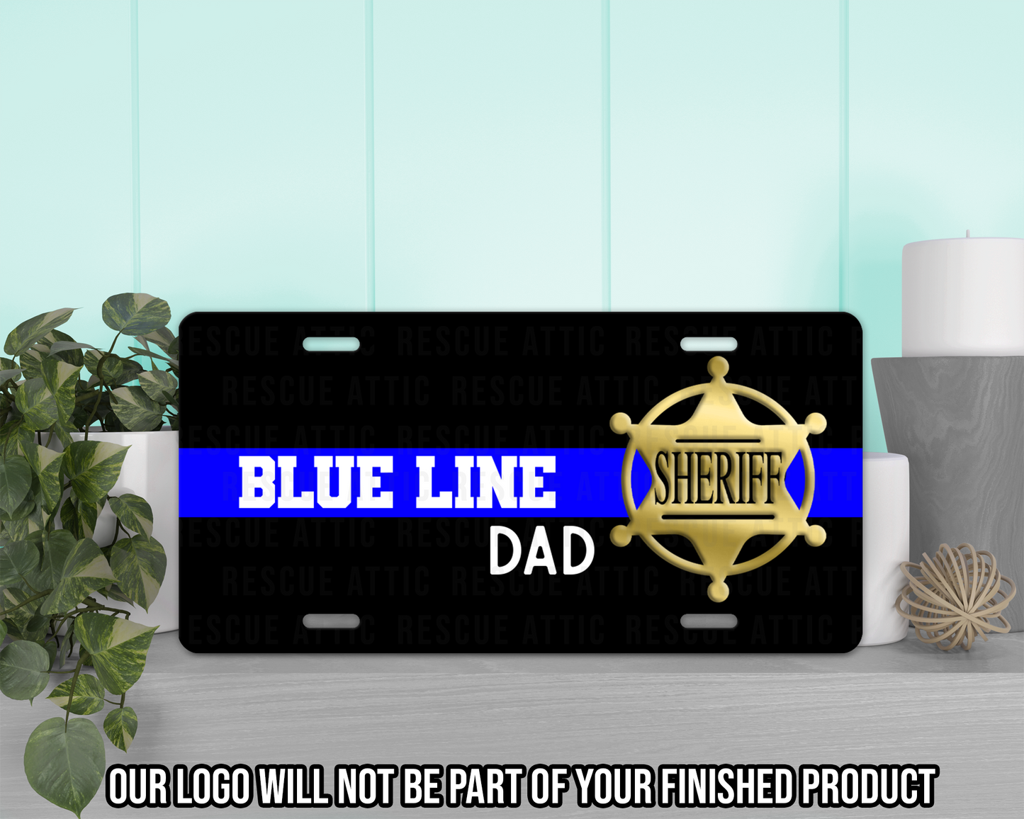 Blue Line Family Sheriff Vanity Tag