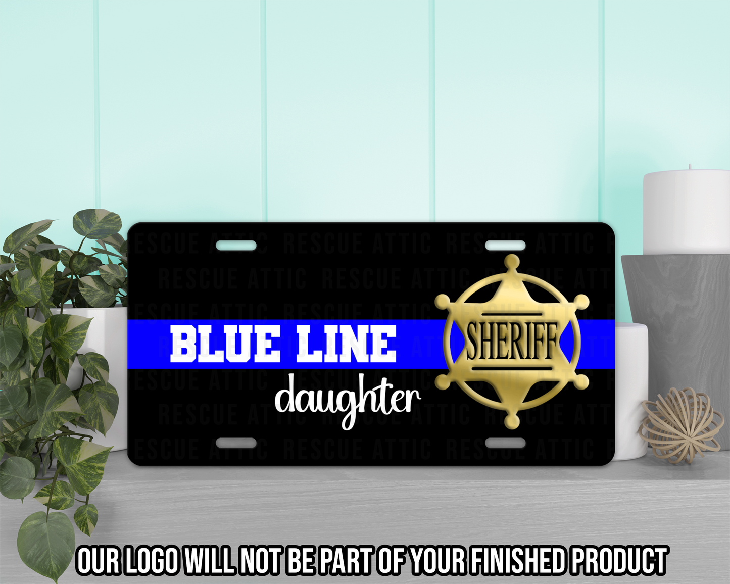 Blue Line Family Sheriff Vanity Tag