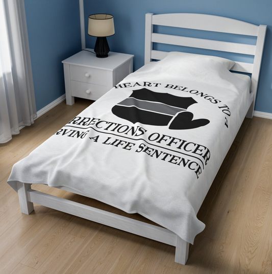 Serving a Life Sentence Plush Velveteen Blanket