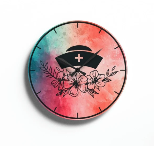 Tie Dye Floral Nurse