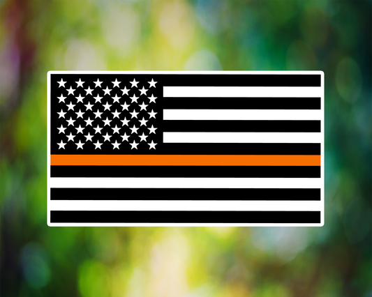 Thin Orange Line Flag