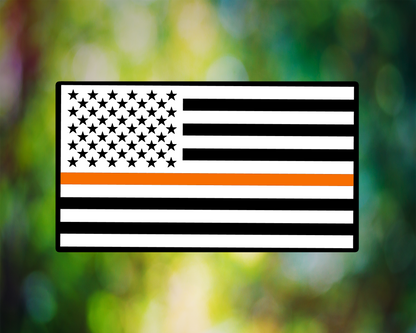 Thin Orange Line Flag