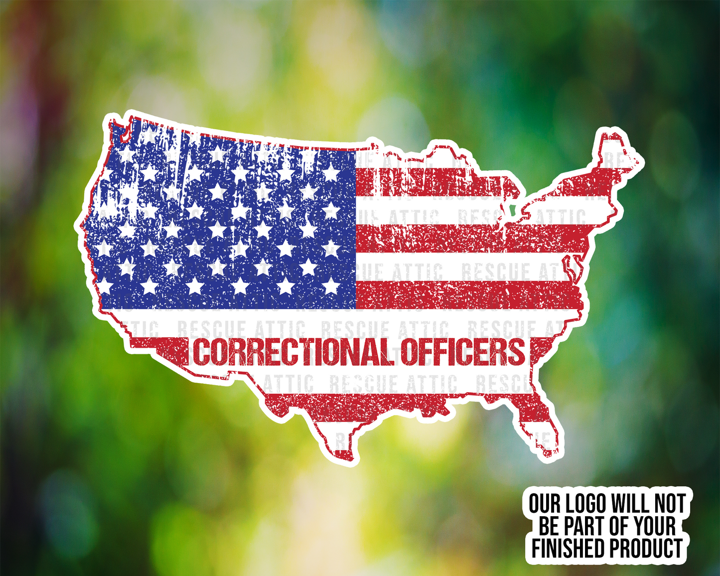 American Flag US Correctional Officer
