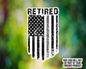 Retired Thin Gray Line Flag