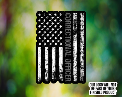 Corrections Officer Thin Line Flag