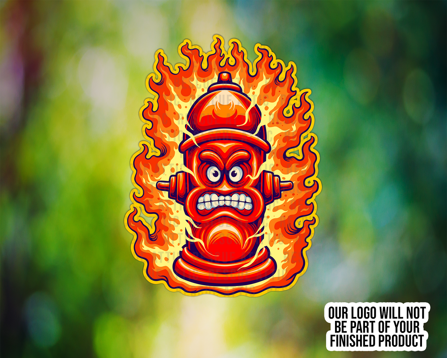 Flaming Fire Hydrant