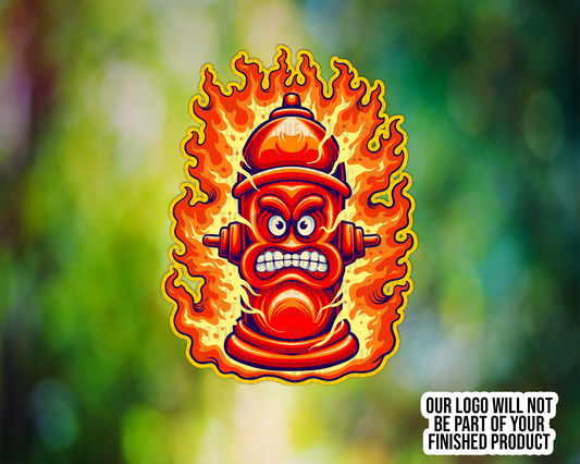 Flaming Fire Hydrant
