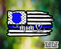 Police Shield Mom Thin Line Flag