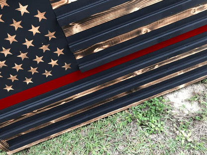 Custom Wooden Challenge Coin Flag