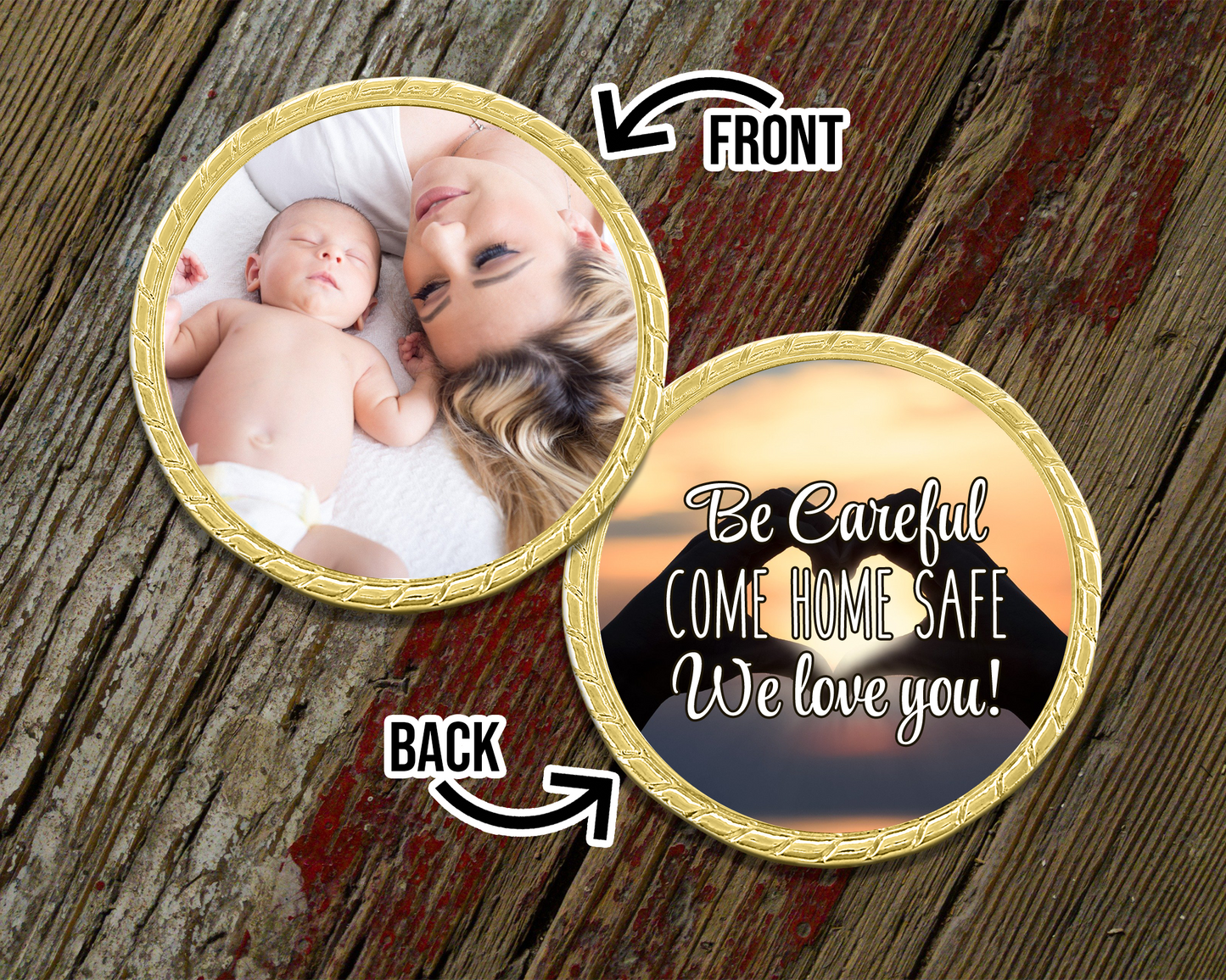 Come Home Safe Challenge Coin