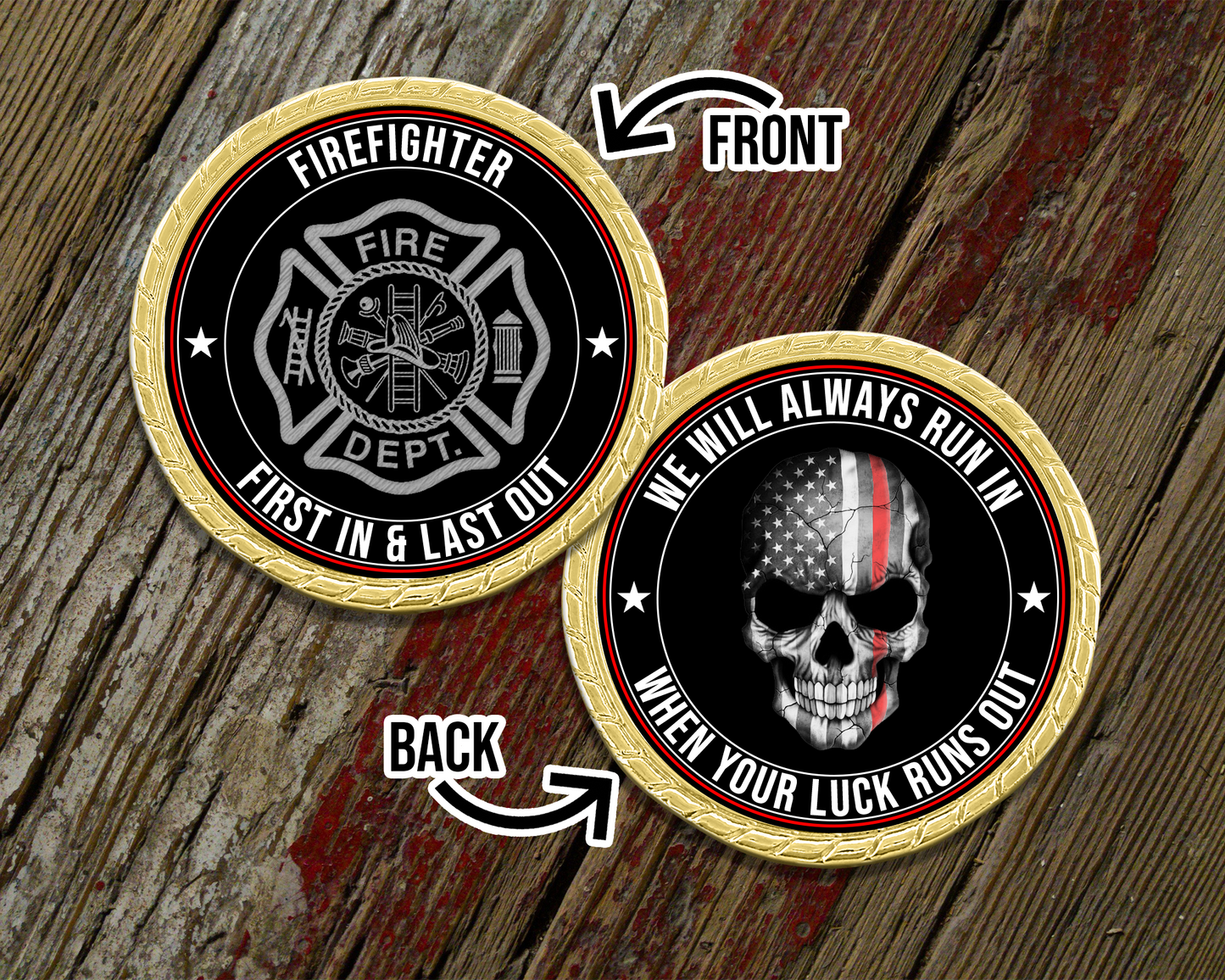 We Will Always Run In When You Run Out Challenge Coin