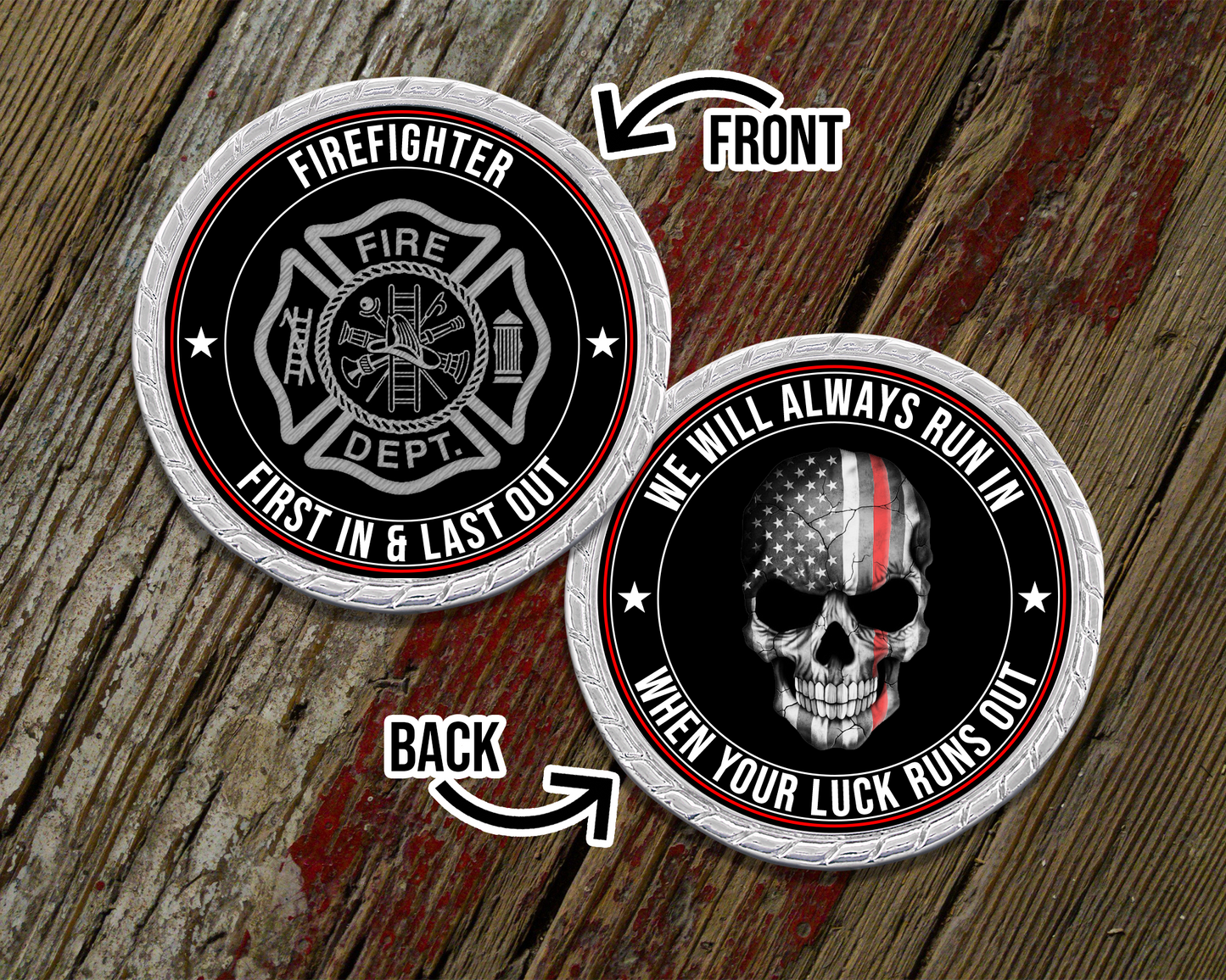 We Will Always Run In When You Run Out Challenge Coin