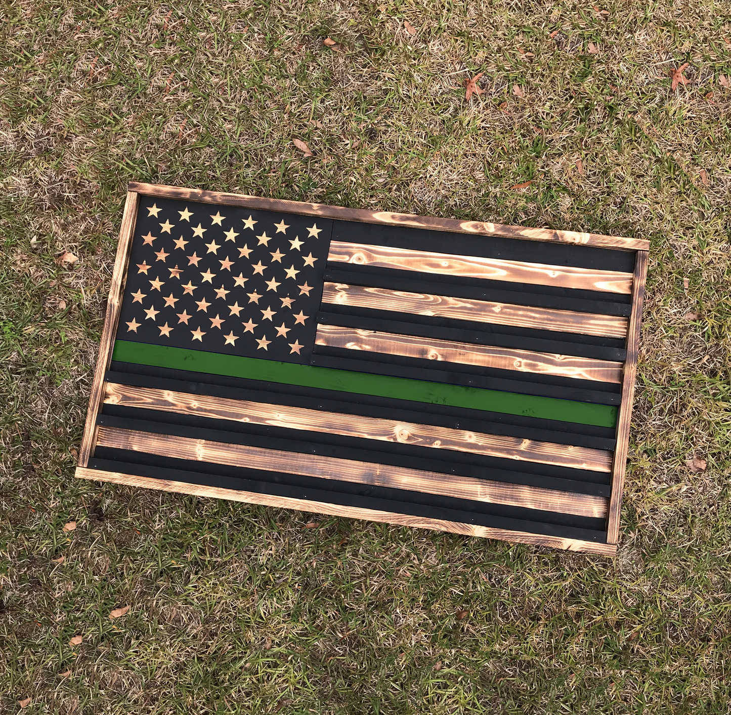 Custom Wooden Challenge Coin Flag