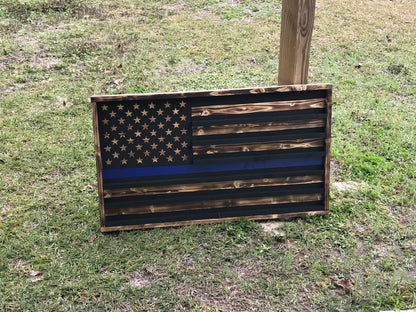 Custom Wooden Challenge Coin Flag