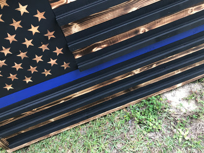 Custom Wooden Challenge Coin Flag