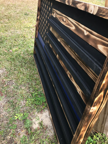 Custom Wooden Challenge Coin Flag