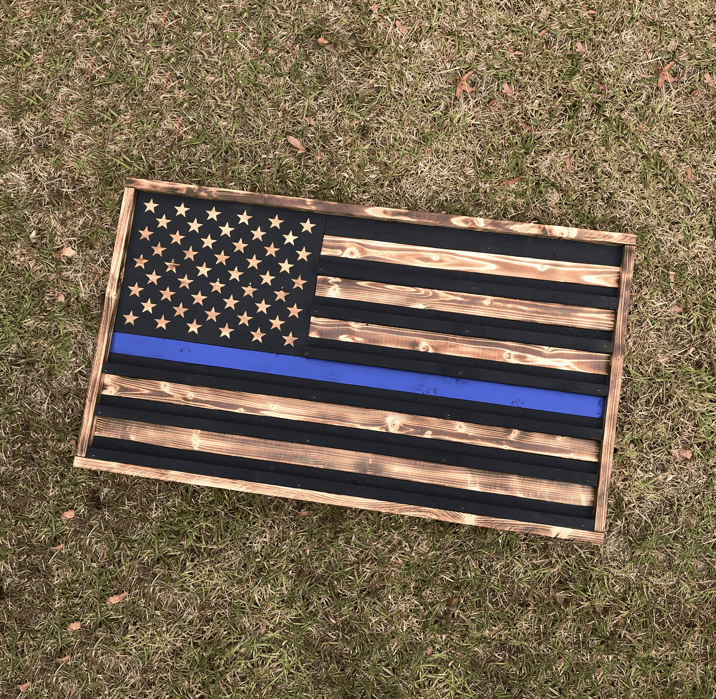 Custom Wooden Challenge Coin Flag