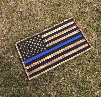 Custom Wooden Challenge Coin Flag