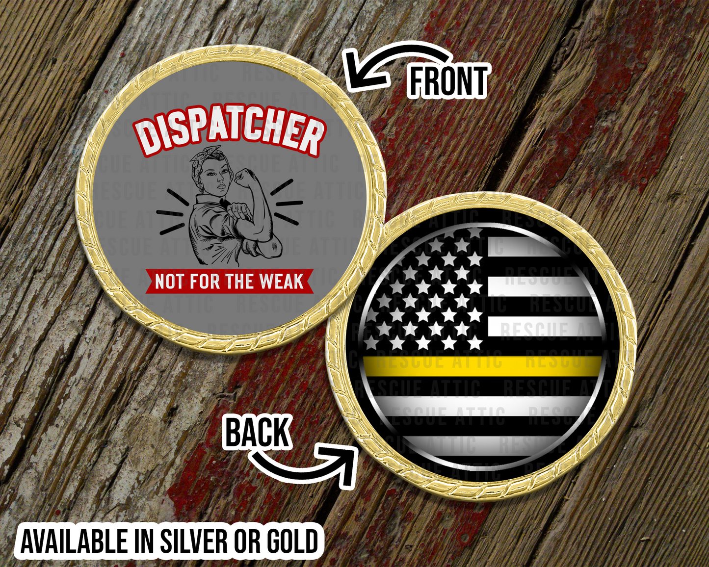 Dispatcher - Not For The Weak Challenge Coin