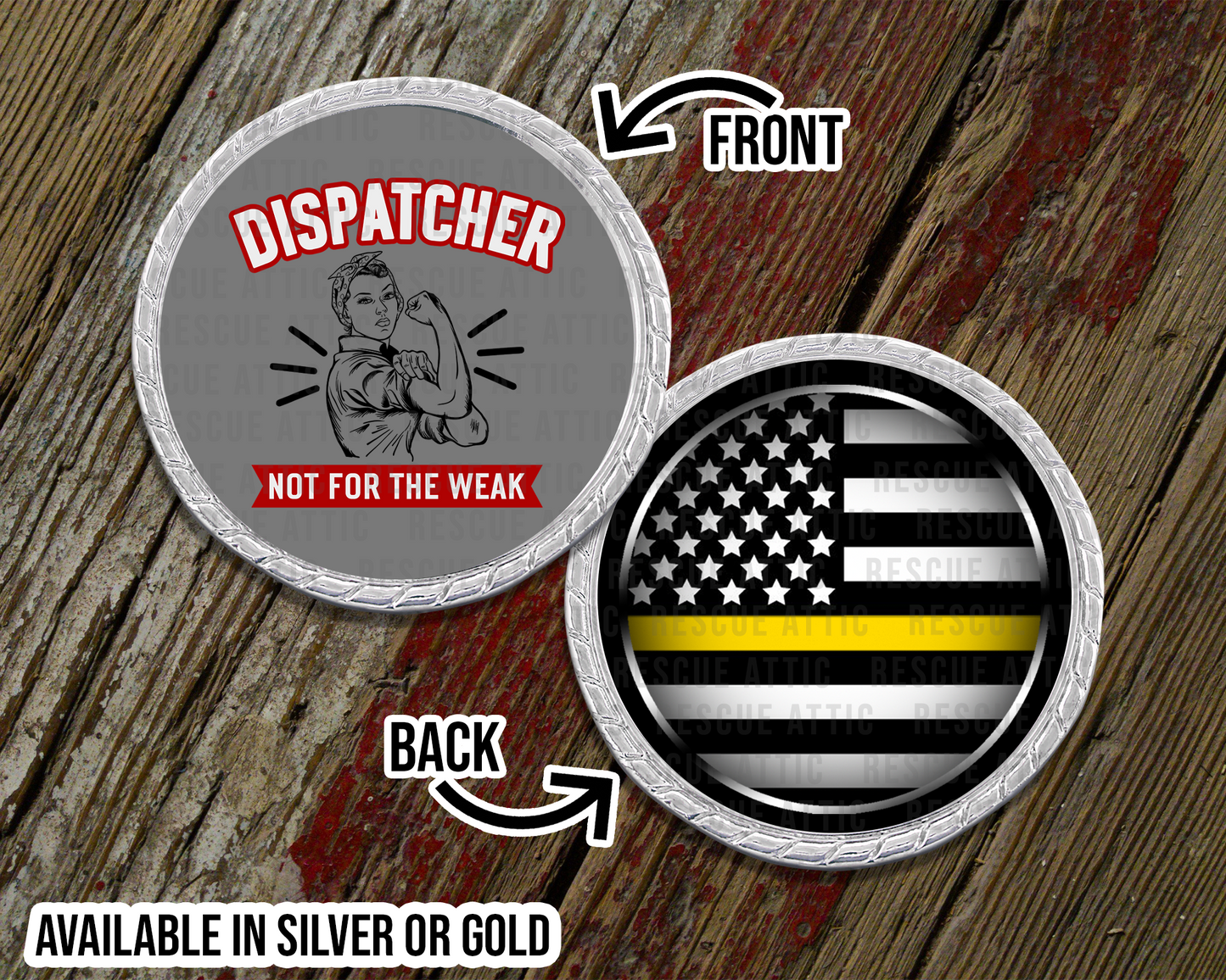 Dispatcher - Not For The Weak Challenge Coin