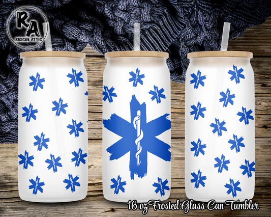 Star of Life Glass Can Tumbler