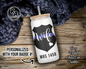 Personalized Police Wife Shield Glass Can Tumbler