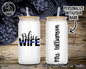 Personalized Police Wife Glass Can Tumbler