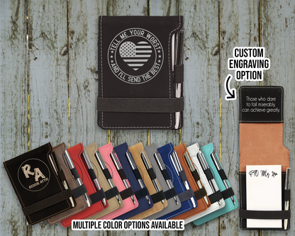 Dispatcher Heart Leatherette Mini Pocket Notebook