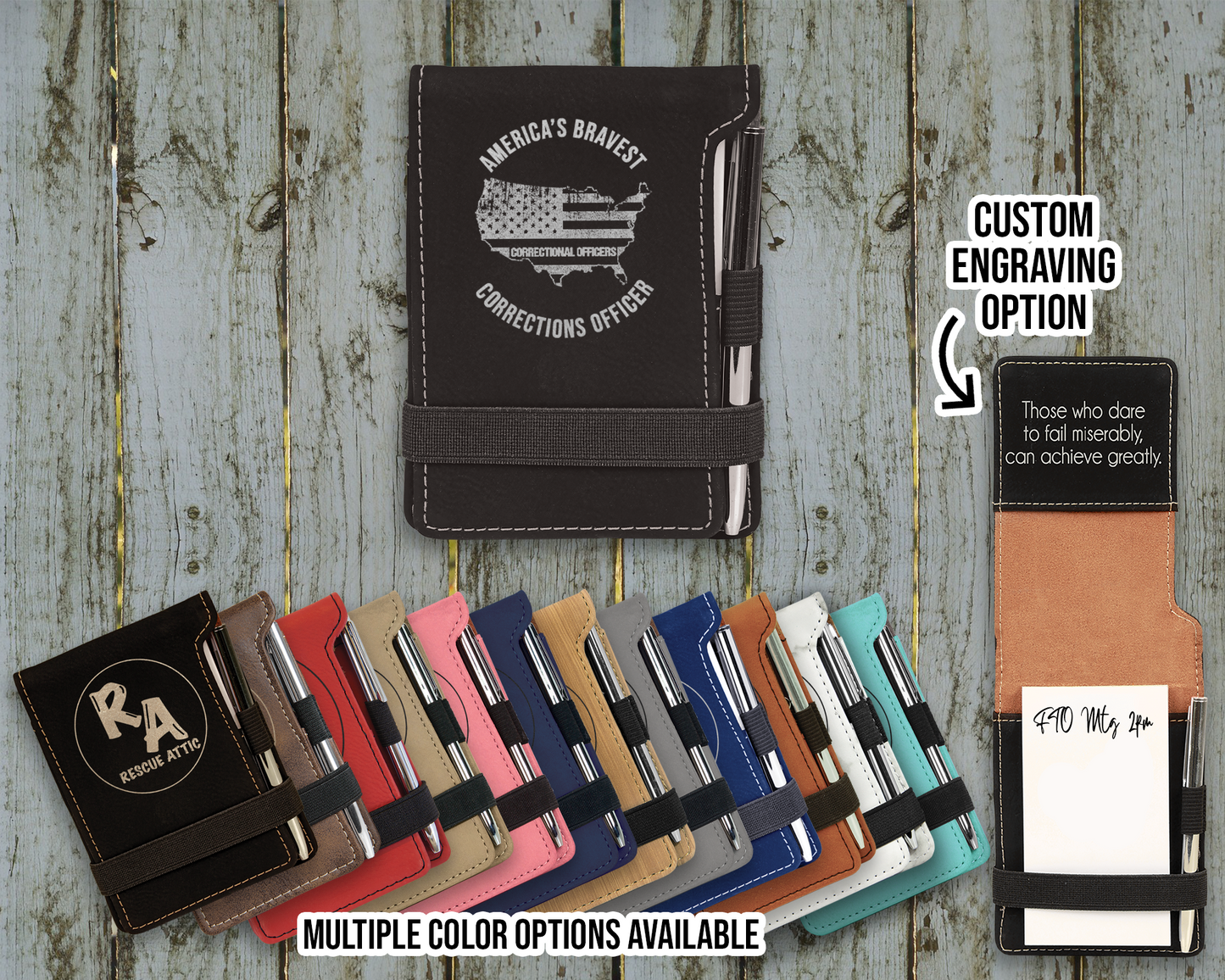 America's Corrections Officer Leatherette Mini Pocket Notebook