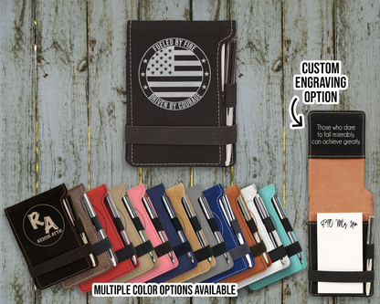 Fueled By Fire Driven By Courage Leatherette Mini Pocket Notebook