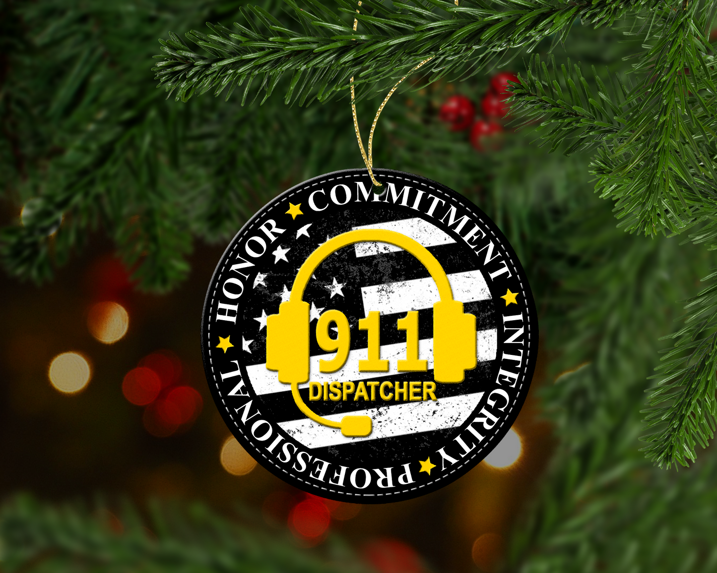 911 Dispatcher Christmas Ornament