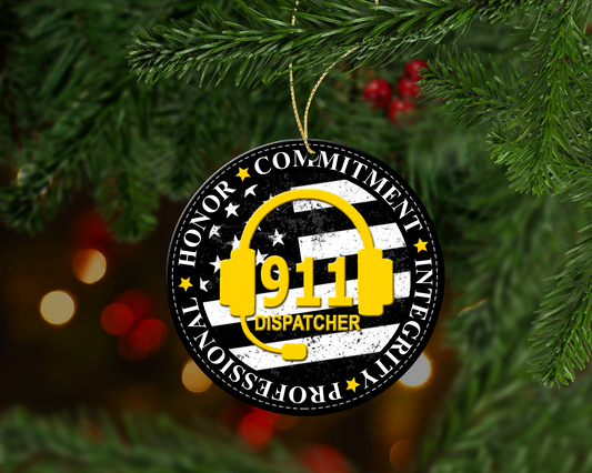 911 Dispatcher Christmas Ornament