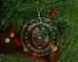 Retired Police Officer Crystal Ornament