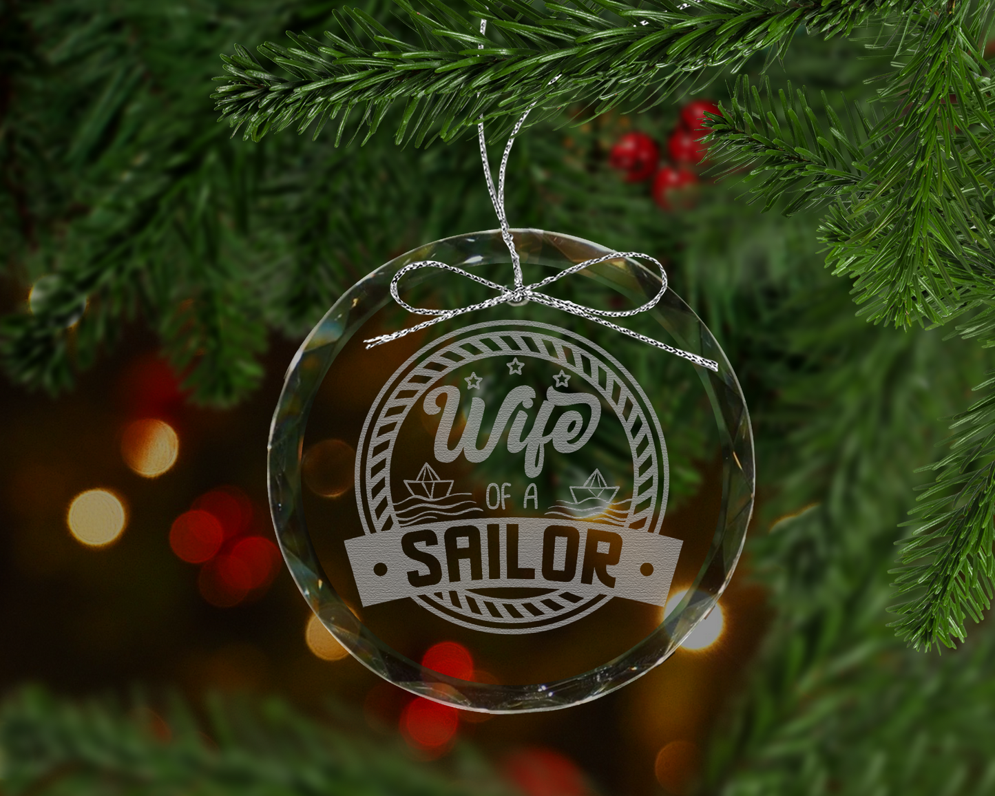 Wife of a Sailor Crystal Ornament