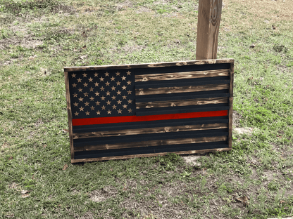 Custom Wooden Challenge Coin Flag