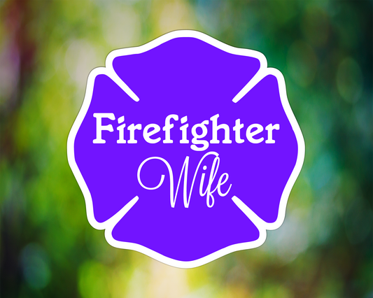 Firefighter Wife Maltese Cross