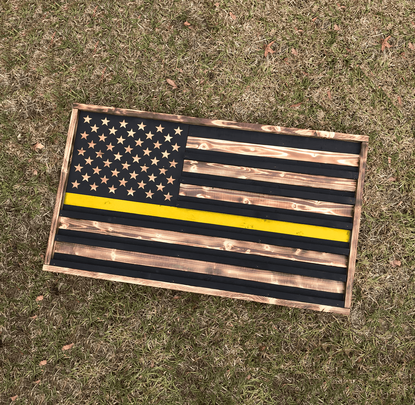 Custom Wooden Challenge Coin Flag
