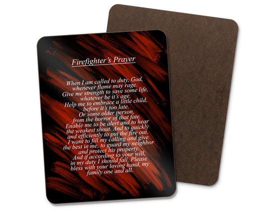 Firefighter Prayer - Hardboard Sign - First Responder