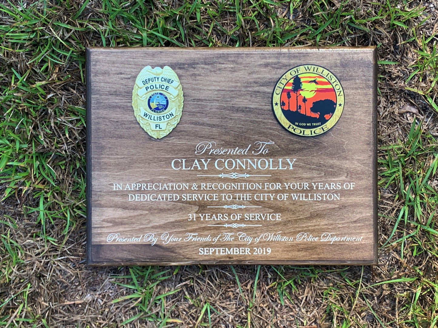 Retirement Plaque
