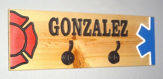Gear Hook Carved Sign
